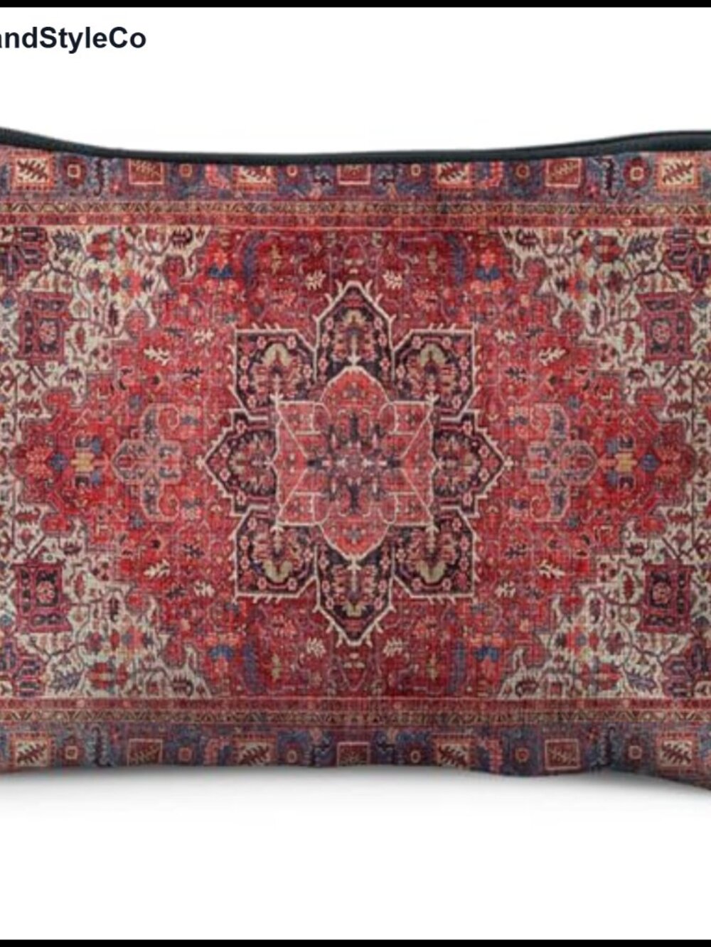 Linen Cosmetic Bag Vintage Ethnic Boho Tapestry Pouch Makeup Bag